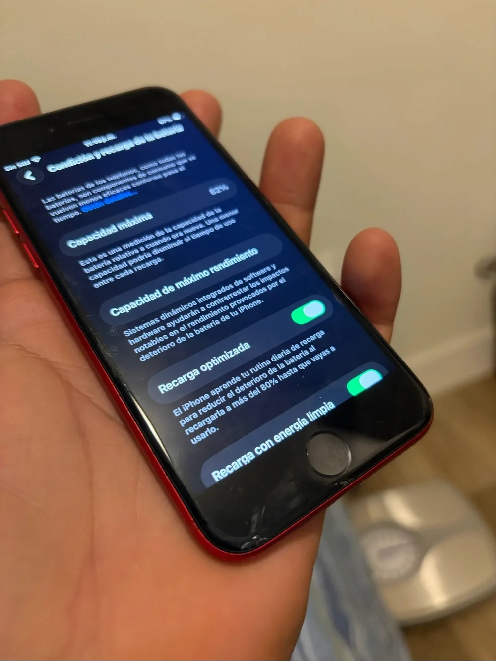 Apple red iphone